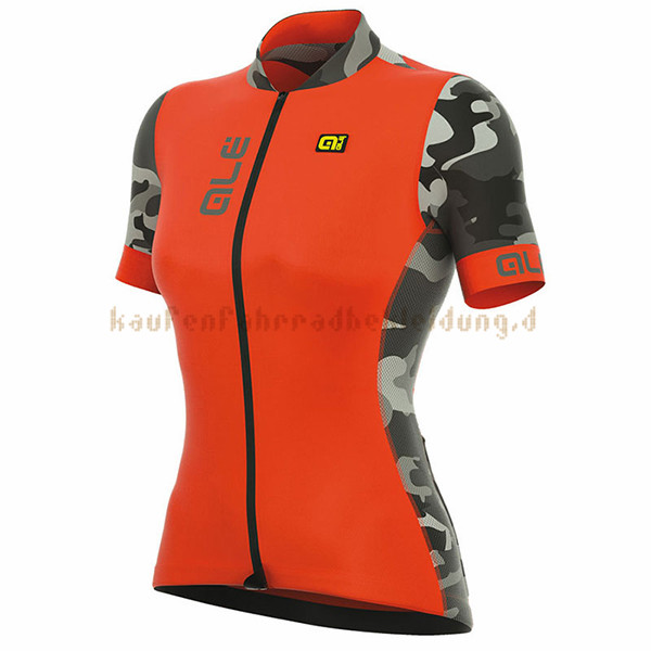 Frau ALE Prr Ventura Kurzarmtrikot 2017 Und Kurze Tragerhose orange