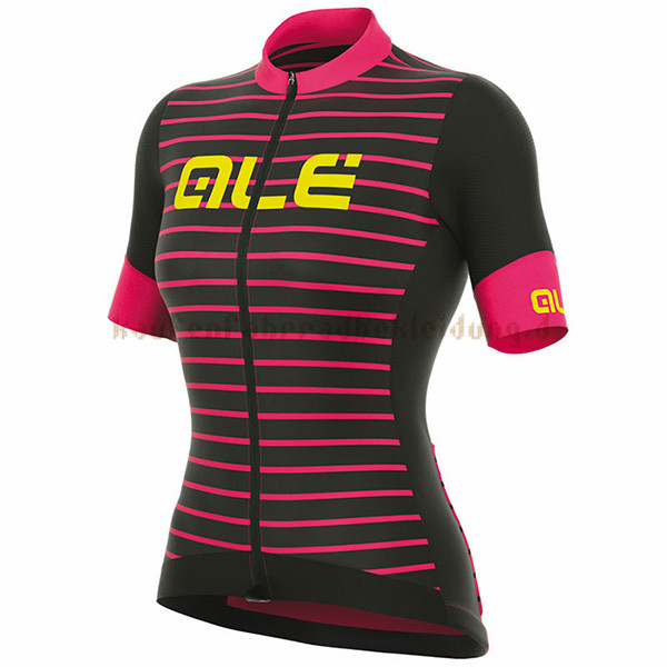 Frau ALE R-EV1 Marina Kurzarmtrikot 2017 Und Kurze Tragerhose rot Und shwarz
