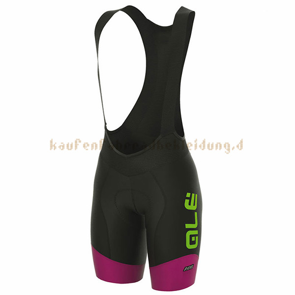 Frau ALE R-EV1 Master Kurzarmtrikot 2017 Und Kurze Tragerhose shwarz Und Rosa