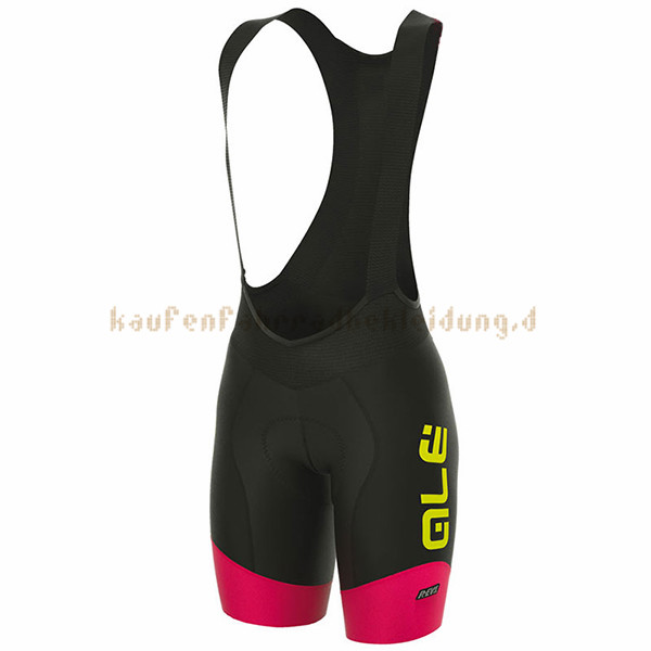 Frau ALE R-EV1 Master Kurzarmtrikot 2017 Und Kurze Tragerhose shwarz Und rot