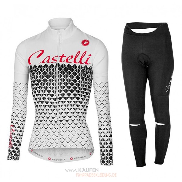 Frau Castelli Langarmtrikot 2017 Und Lange Tragerhose Wei