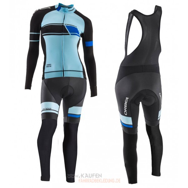 Frau Orbea Langarmtrikot 2017 Und Lange Tragerhose Shwarz Und Blau