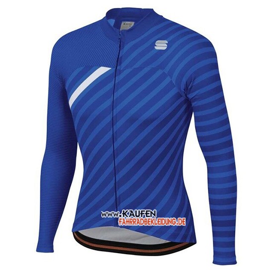 Frau Sportful Langarmtrikot 2019 2020 und Lange Tragerhose Blau Wei