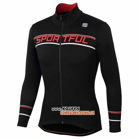 Frau Sportful Langarmtrikot 2019 2020 und Lange Tragerhose Shwarz Rot