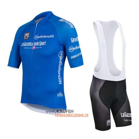 Giro d'Italia Kurzarmtrikot 2016 Und Kurze Trägerhose Blau