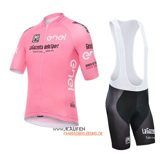 Giro d'Italia Kurzarmtrikot 2016 Und Kurze Trägerhose Pink