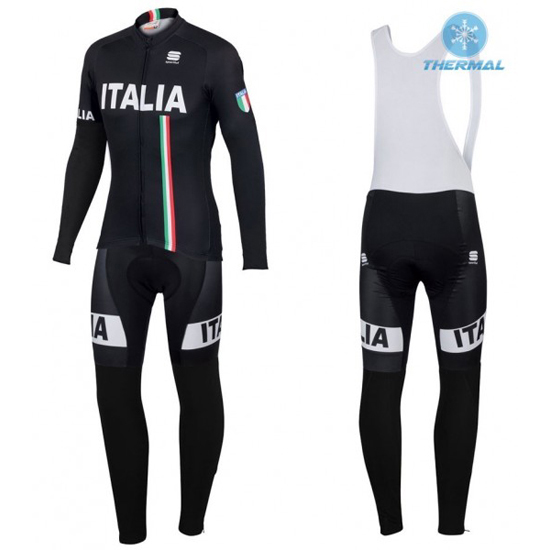 Italien Langarmtrikot 2016 Und Lange Tr?gerhoseWei? Und Shwarz