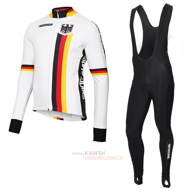 Belgien Langarmtrikot 2019 und Lange Tragerhose Wei