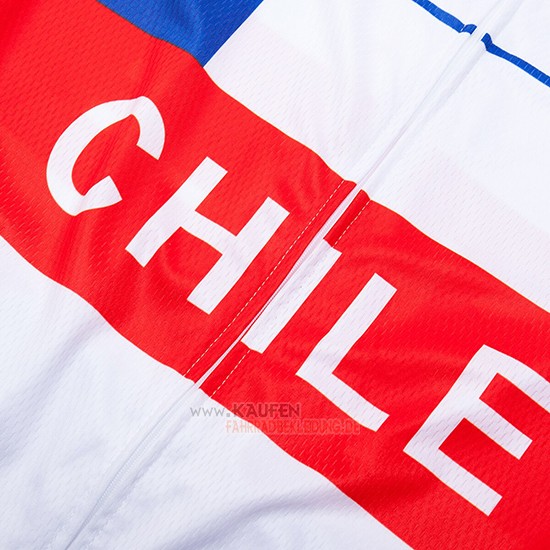 Chile Kurzarmtrikot 2019 und Kurze Tragerhose Wei Rot
