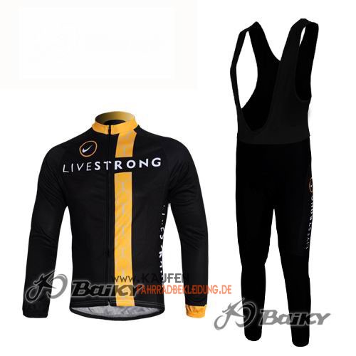 LiveStrong Langarmtrikot 2011 Und Lange Trägerhose Shwarz Und Ge