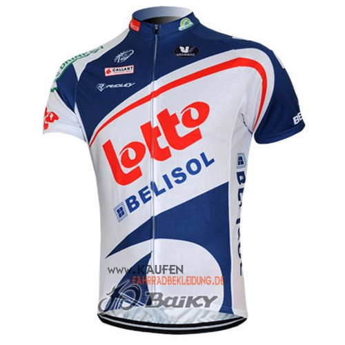 Lotto Soudal Kurzarmtrikot 2012 Und Kurze Trägerhose Weiß Und Bl