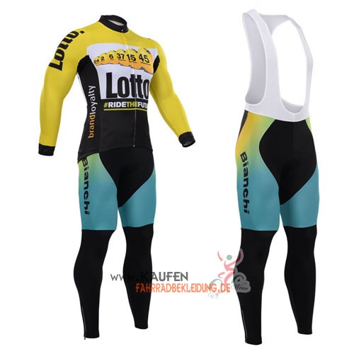 Lotto Soudal Langarmtrikot 2015 Und Lange Trägerhose Shwarz Und