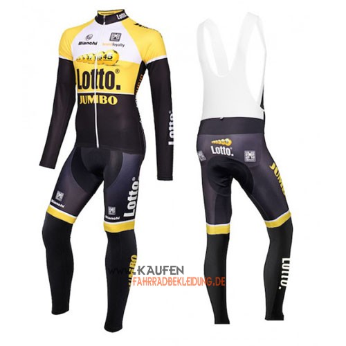 Lotto Soudal Langarmtrikot 2016 Und Lange Trägerhose Gelb Und Sh