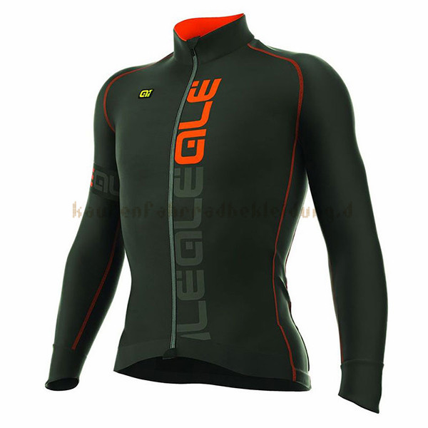 ALE 3 Season Langarmtrikot 2017 Und Lange Tragerhose shwarz Und orange