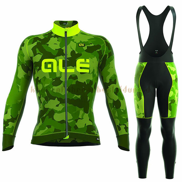 ALE Camo Langarmtrikot 2017 Und Lange Tragerhose grun Und gelb