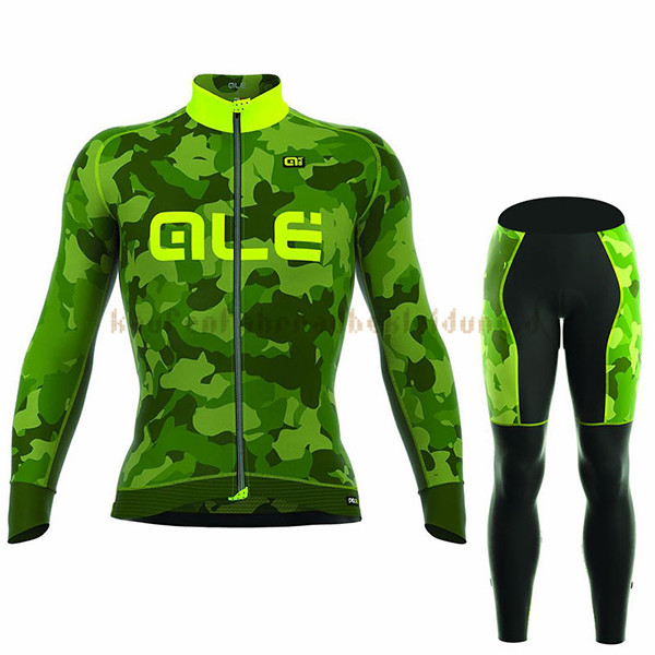 ALE Camo Langarmtrikot 2017 Und Lange Tragerhose grun Und gelb