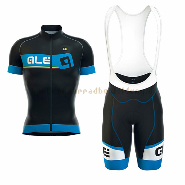 ALE Formula 1.0 Adriatico Kurzarmtrikot 2017 Und Kurze Tragerhose blau Und shwarz