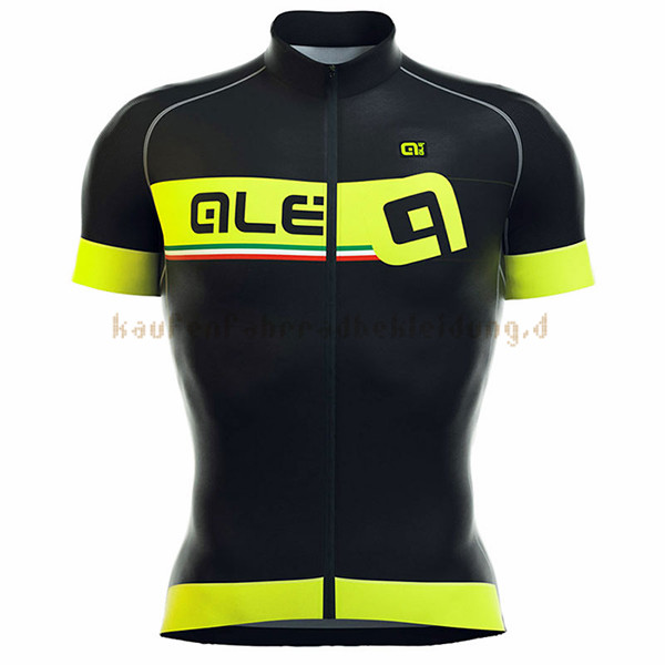 ALE Formula 1.0 Adriatico Kurzarmtrikot 2017 Und Kurze Tragerhose gelb Und shwarz