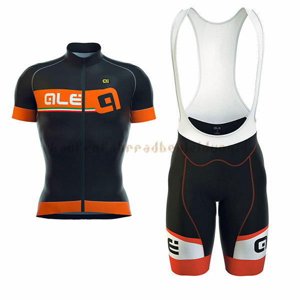 ALE Formula 1.0 Adriatico Kurzarmtrikot 2017 Und Kurze Tragerhose orange Und shwarz