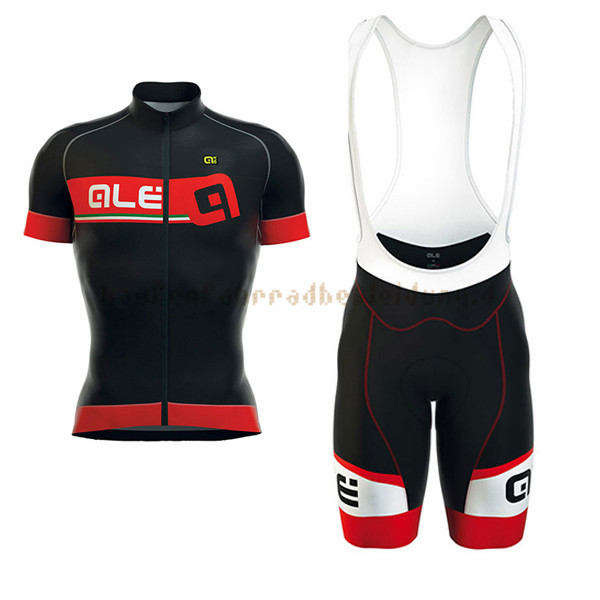 ALE Formula 1.0 Adriatico Kurzarmtrikot 2017 Und Kurze Tragerhose rot Und shwarz