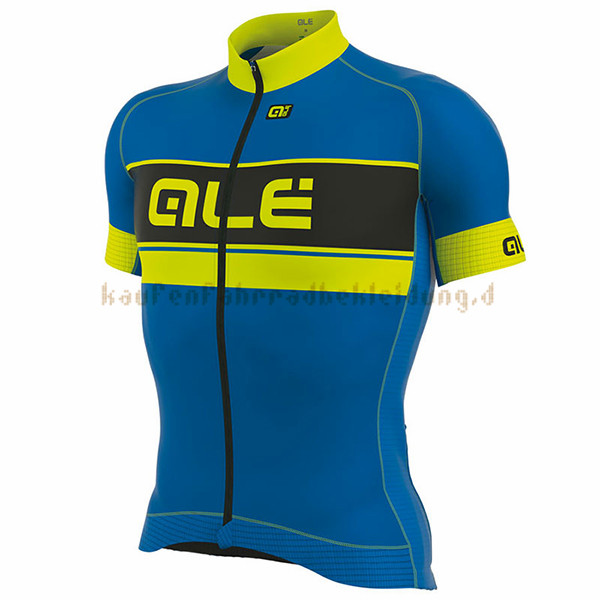 ALE Graphics Prr Bermuda Kurzarmtrikot 2017 Und Kurze Tragerhose gelb Und blau
