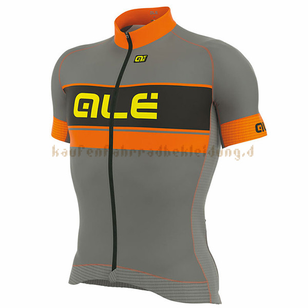 ALE Graphics Prr Bermuda Kurzarmtrikot 2017 Und Kurze Tragerhose orange Und grau