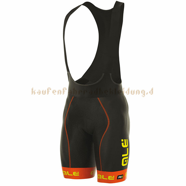 ALE Graphics Prr Bermuda Kurzarmtrikot 2017 Und Kurze Tragerhose orange Und wei