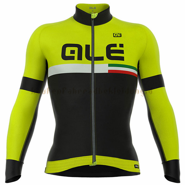 ALE Graphics Prr Tirreno Langarmtrikot 2017 Und Lange Tragerhose shwarz Und gelb