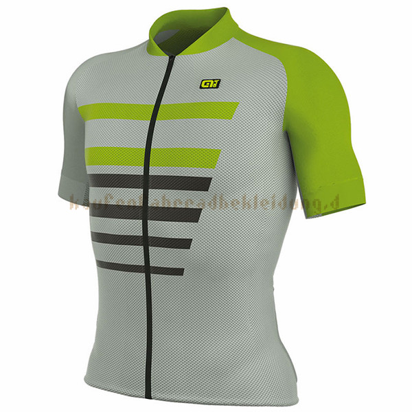 ALE Prr 2.0 Piuma Kurzarmtrikot 2017 Und Kurze Tragerhose grun Und grau
