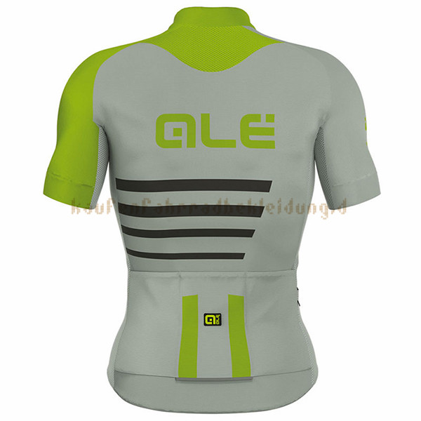 ALE Prr 2.0 Piuma Kurzarmtrikot 2017 Und Kurze Tragerhose grun Und grau