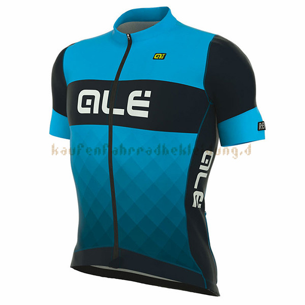 ALE R-EV1 Rumbles Kurzarmtrikot 2017 Und Kurze Tragerhose blau