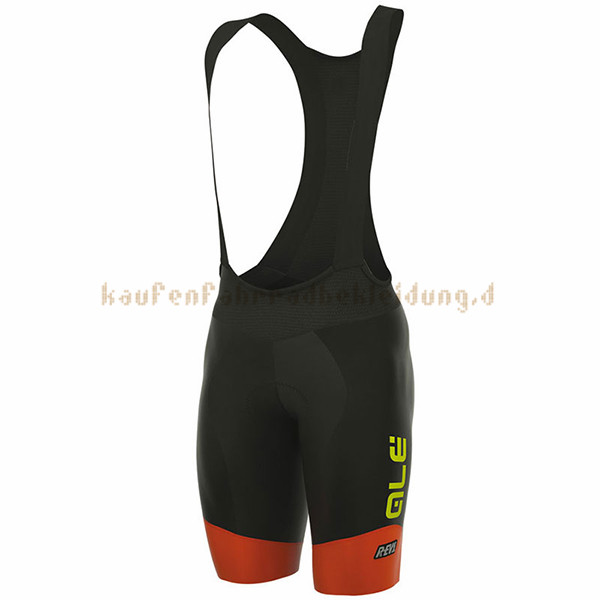 ALE R-EV1 Rumbles Kurzarmtrikot 2017 Und Kurze Tragerhose gelb