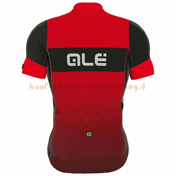 ALE R-EV1 Rumbles Kurzarmtrikot 2017 Und Kurze Tragerhose rot