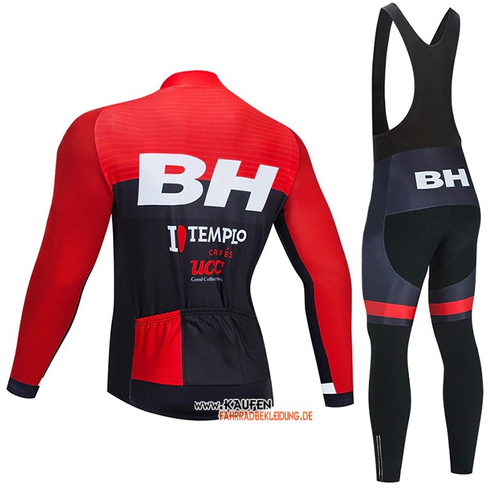 BH Templo Langarmtrikot 2021 und Lange Tragerhose Rot Shwarz