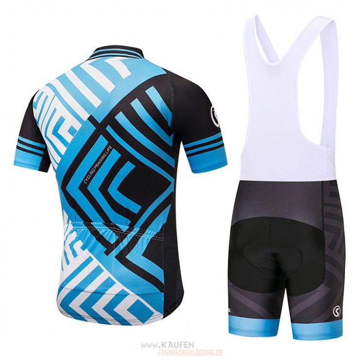CPL Kurzarmtrikot 2018 Und  Kurze Tragerhose Shwarz Und blau