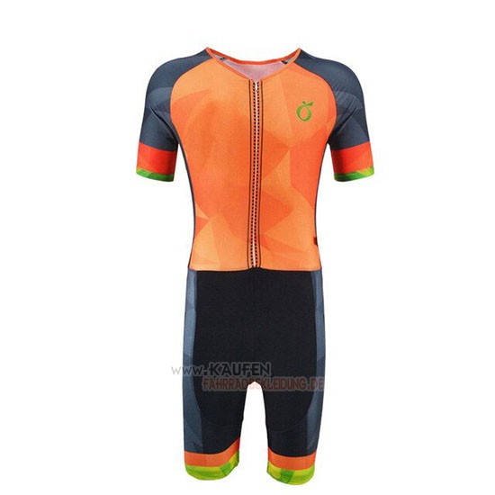 Emonder-triathlon Kurzarmtrikot 2019 und Kurze Tragerhose Orange Grau Shwarz