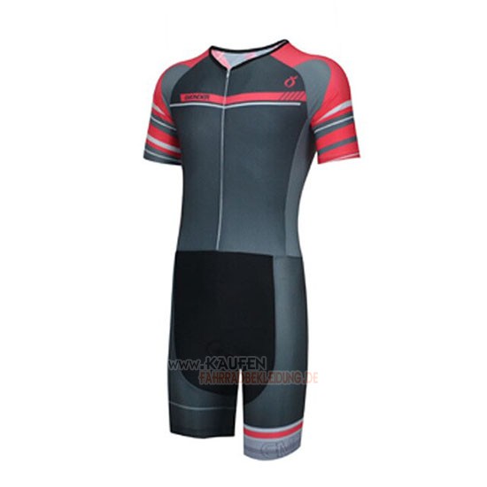 Emonder-triathlon Kurzarmtrikot 2019 und Kurze Tragerhose Shwarz Grau Rot