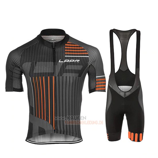 Lungo Ao Kurzarmtrikot 2019 und Kurze Tragerhose Shwarz Orange