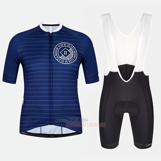 Machine Club Kurzarmtrikot 2018 und Kurze Tragerhose Blau