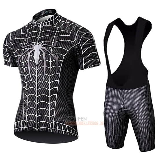 Marvel Heros Spider Man Kurzarmtrikot 2019 und Kurze Tragerhose Shwarz