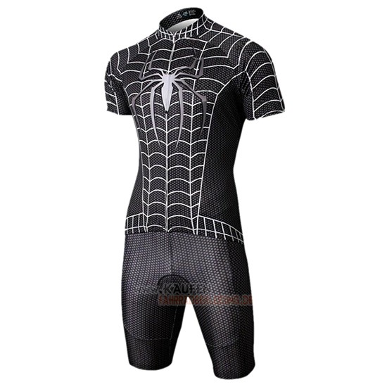 Marvel Heros Spider Man Kurzarmtrikot 2019 und Kurze Tragerhose Shwarz