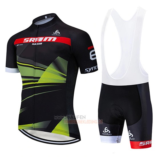 Sram Kurzarmtrikot 2019 und Kurze Tragerhose Shwarz Grun