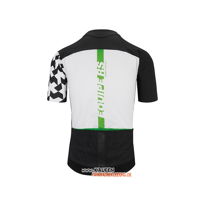 2021 Assos Kurzarmtrikot und Kurze Tragerhose Shwarz Wei Grun
