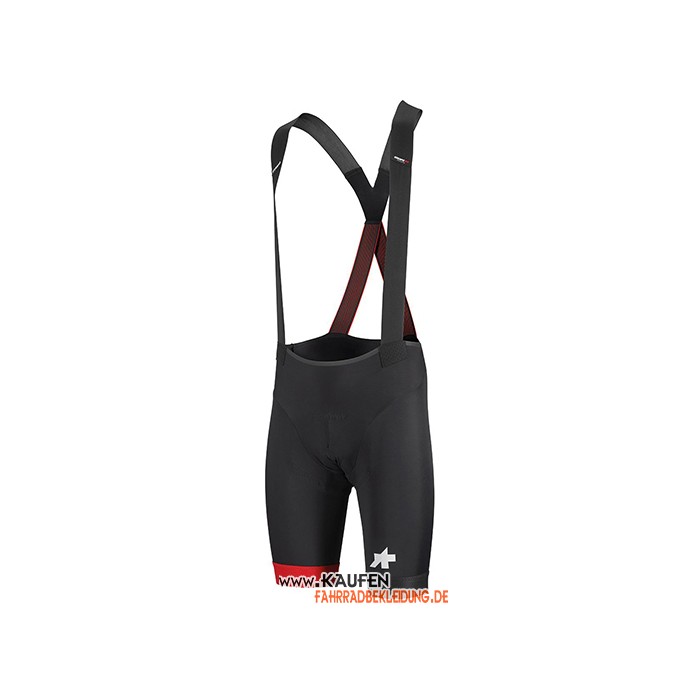 2021 Assos Kurzarmtrikot und Kurze Tragerhose Shwarz Wei Rot