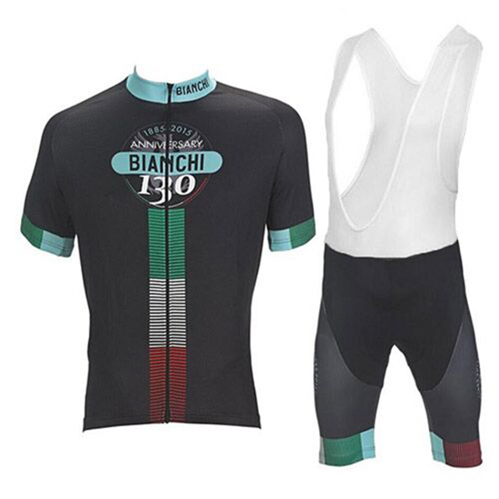 Bianchi Kurzarmtrikot 2017 und Kurze Tragerhose shwarz