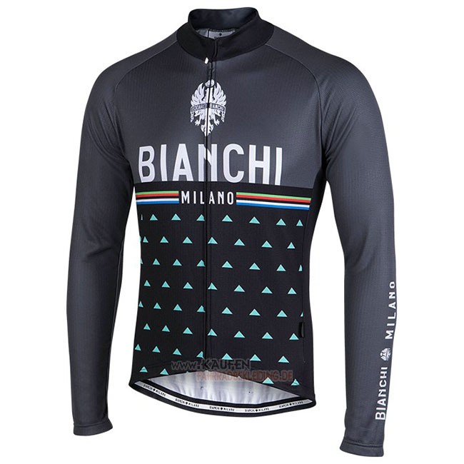 Bianchi Milano Nalles Langarmtrikot 2018 und Lange Tragerhose Shwarz