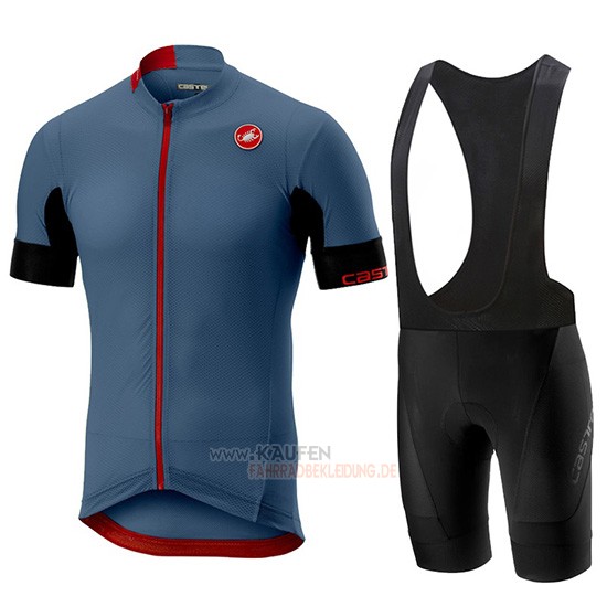 Castelli Aero Race Kurzarmtrikot 2019 und Kurze Tragerhose Blau