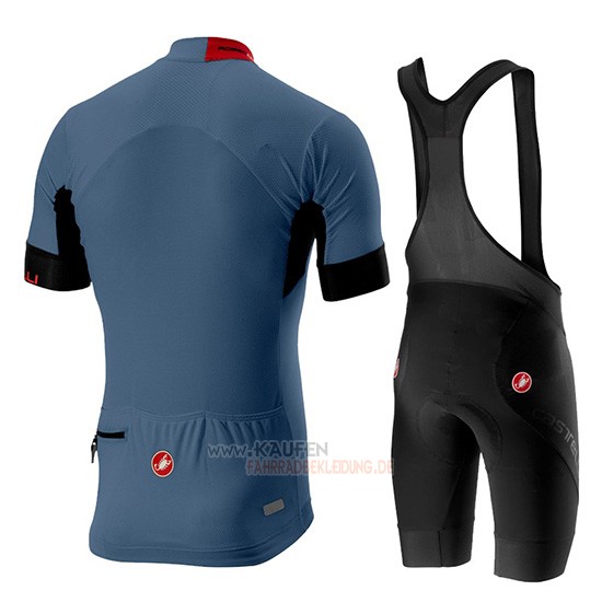 Castelli Aero Race Kurzarmtrikot 2019 und Kurze Tragerhose Blau