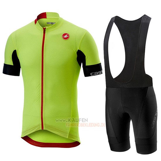 Castelli Aero Race Kurzarmtrikot 2019 und Kurze Tragerhose Grun