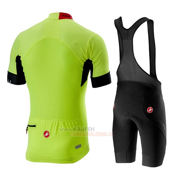 Castelli Aero Race Kurzarmtrikot 2019 und Kurze Tragerhose Grun